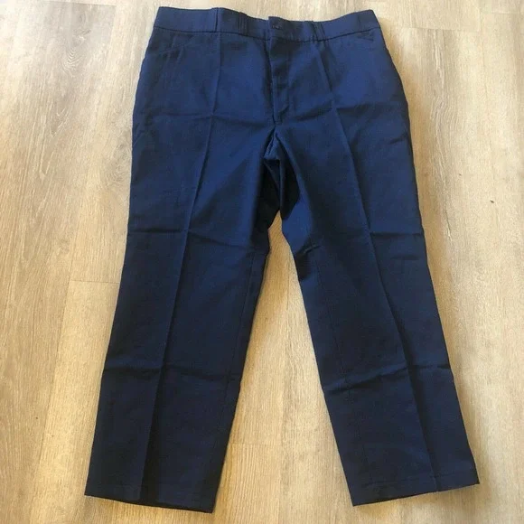 Montgomery Ward vintage work pants flannel lined new NWT. mens 44/29 blue